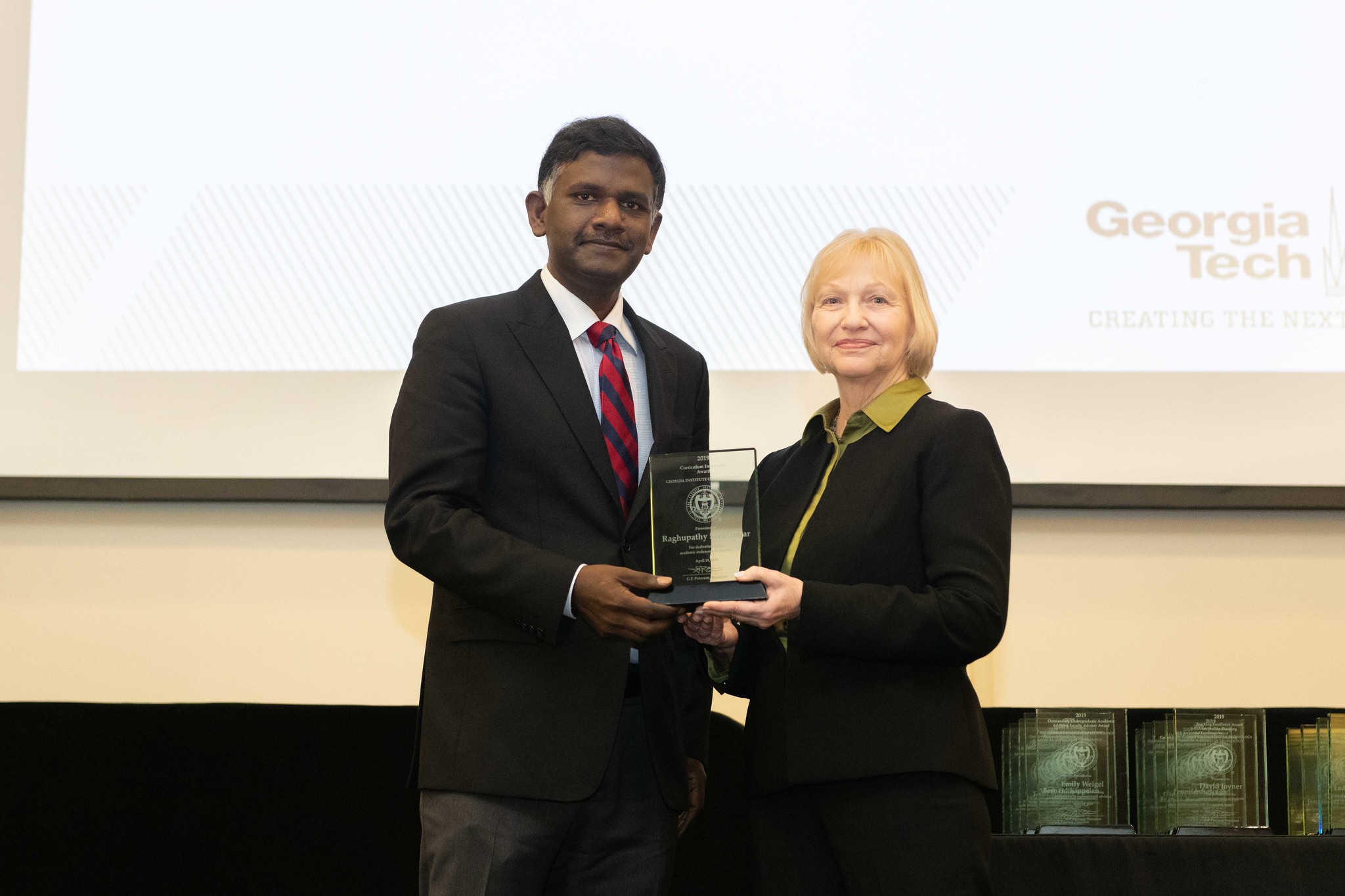 ECE Professor Raghupathy Sivakumar (left) with Center for Teaching and Learning Director Joyce Weinsheimer