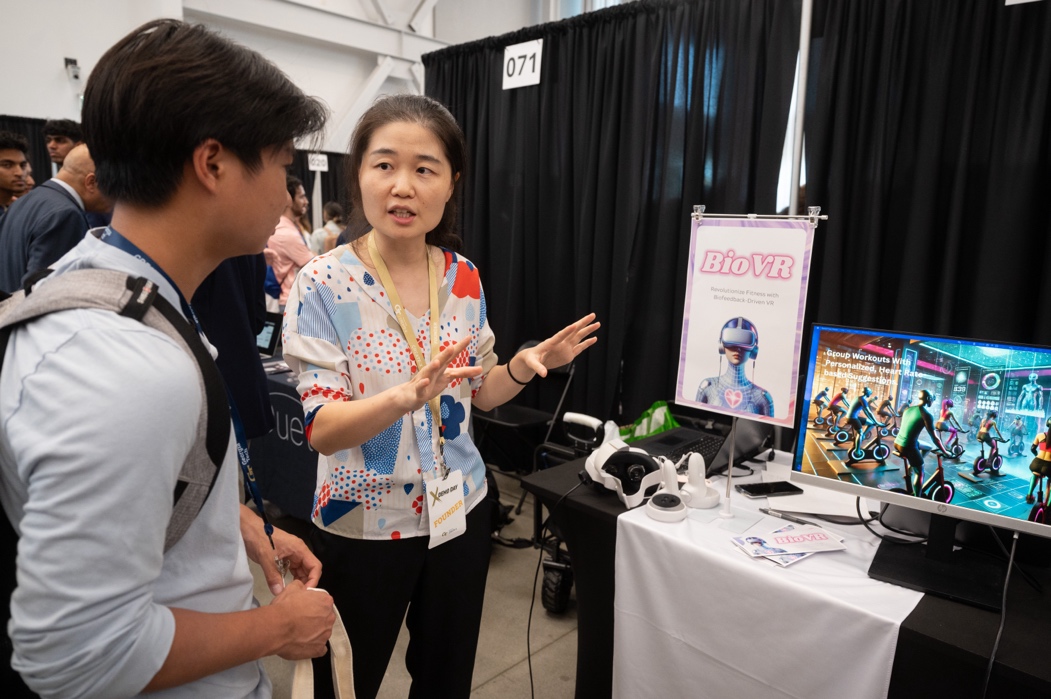 Digital media Ph.D. candidate Yuchen Zhao’s startup aims to revolutionize fitness with VR and biofeedback integration in her startup, BioVR